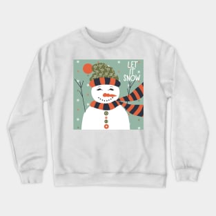 Christmas Snowman Cheers Crewneck Sweatshirt